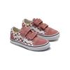Vans Slip Resistant Cushioning Low Top Kids Skate Shoes Kids Sneakers Red White VN0A38HDCHO