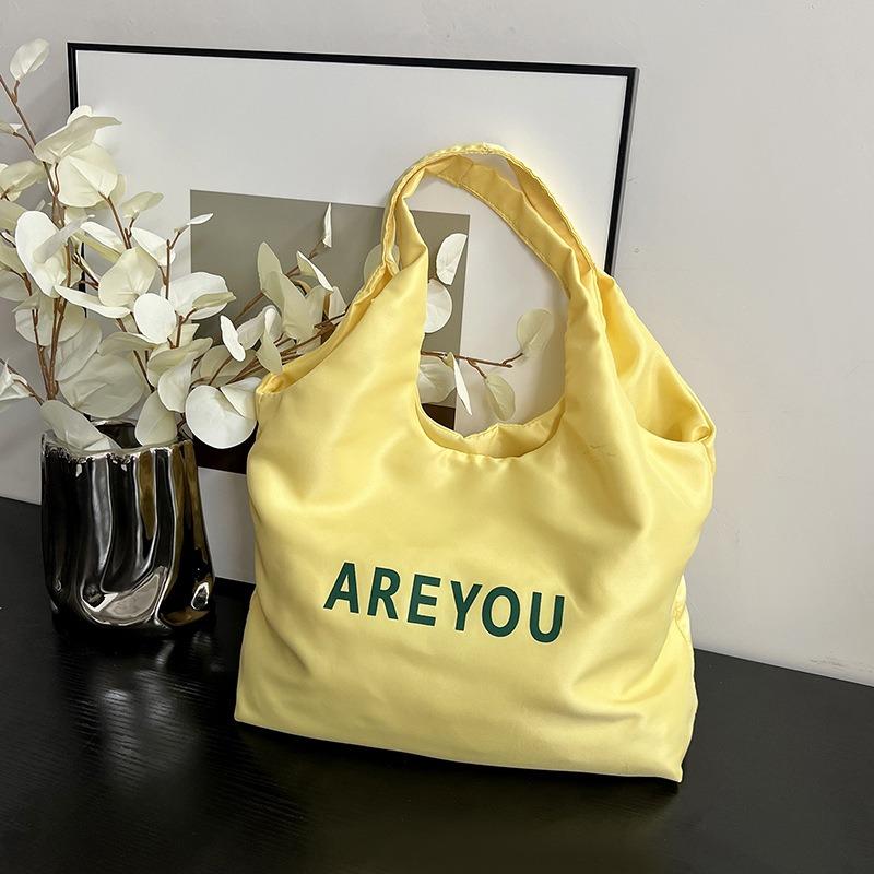 Niche Summer Thin Letter Bag Sweet and Fresh Large Capacity Shoulder Portable Tote Bag Shopping