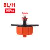 4L 8L Steady Flow Drippers 4/7mm Interface Pressure Control Emitters for Garden Agriculture Greenhouse Drip-irrigation 10/100Pcs