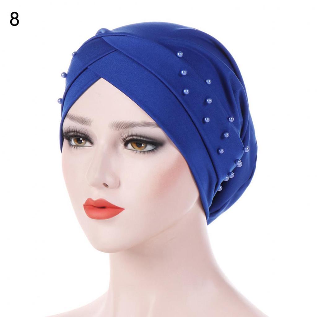 Turbante De Cuentas Turbante Elástico Femenino Musulmán De Turbante De Cuentas Turbante Elástico Femenino Musulmán De