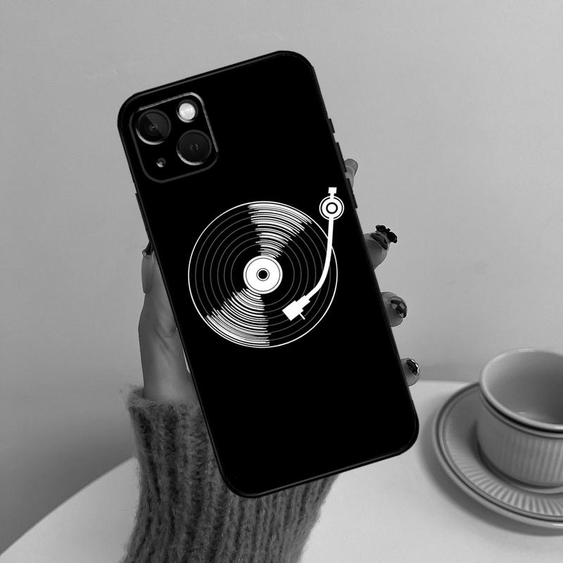 Vinyl Record Retro Phone Case For iPhone 17 Pro Max 14 13 12 11 15 16 Pro Max mini Plus 16e 17 Air Cover Funda