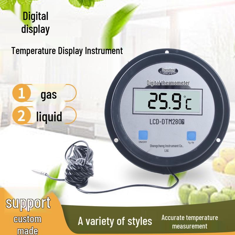 Termometru digital de înaltă precizie cu sondă pentru cazane industriale și bazine de acvacultură