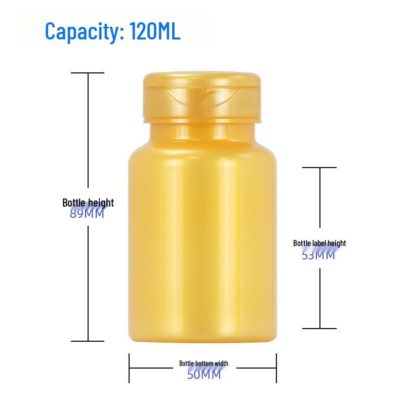 120ml PET Flip-top Bottle for Probiotic & CoQ10 Softgels