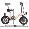 Bodywel T16PRO 14 Inch Lightweight Folding Electric Bicycle 36V7.8AH Battery 250W Motor Urban Commuting E- Bike Adult Outdoor Riding Electric Bike