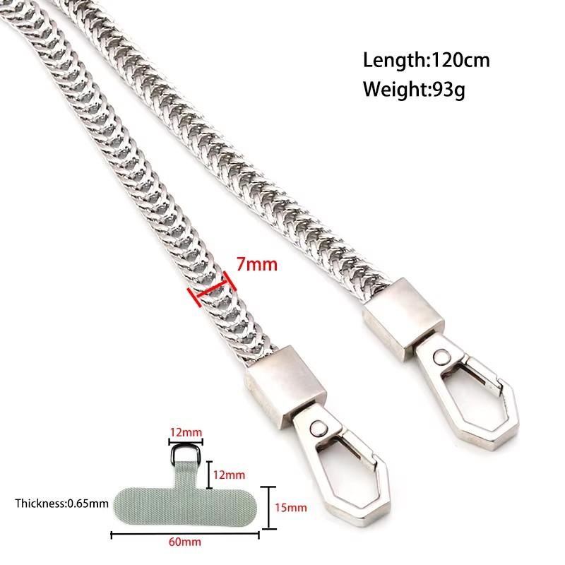 

Metal Crossbody Anti-fall Neck Strap Rope Gold Phone Chain Strap Shoulder Lanyard Bag Strap Cell Phones Safety Strap for Phone Metal
