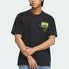 Adidas Originals Q12 Death Fashion Comfortable Crew Neck Short Sleeve T-Shirt Men Tops Black KA2256