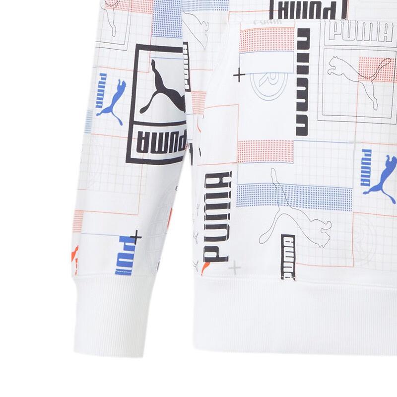 Puma Logo Doodle Hoodie Men hoodies White 620425-02