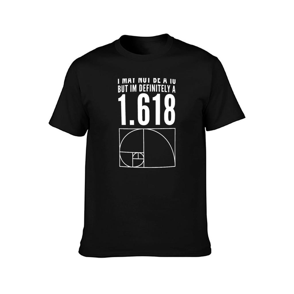 Ich bin vielleicht keine 10, aber ich bin definitiv eine 1,618 Goldener Schnitt Fibonacci-Folge Design T-Shirt schnelltrocknend Herren weiße T-Shirts
