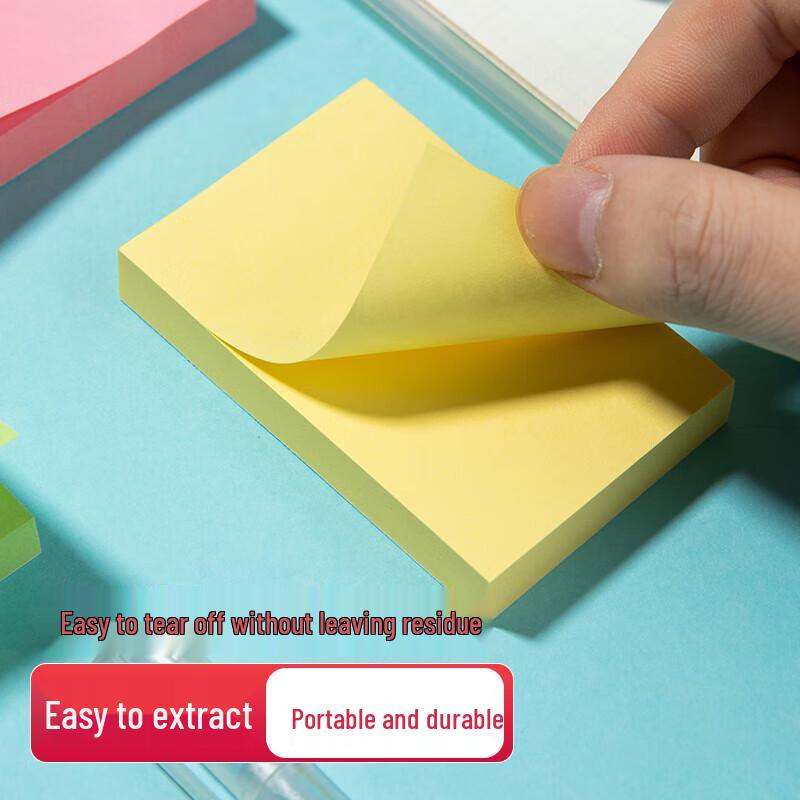 Colorful Repositionable Sticky Notes (76x51mm, 12 Pads)