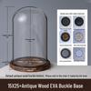 Eternal Flower Glass Dome Ornament: Doll Blind Box Figure, Anti-shedding Antique Base, Dustproof EVA Buckle