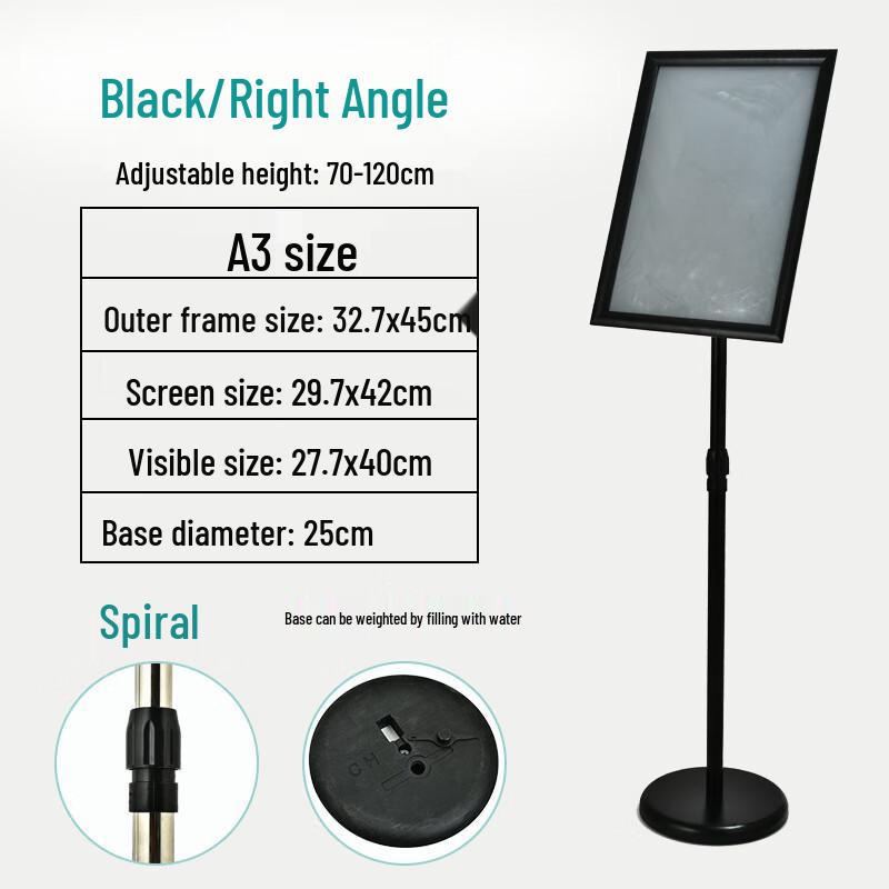 Stainless Steel Floor Stand Display Sign