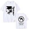 Aphex Twin Tričko s grafickým obličejem Tričko s potiskem alba Richard D James Unisex Dámská móda Elektronická Popová hudba Trička s krátkým rukávem