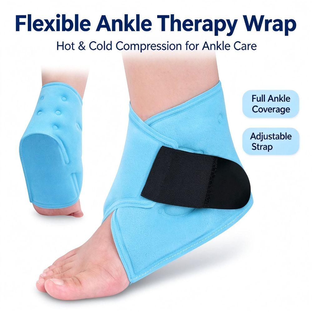 Adjustable Support Ankle Cold Compress Supportive Ankle Support Ice Wrap  Sports Training