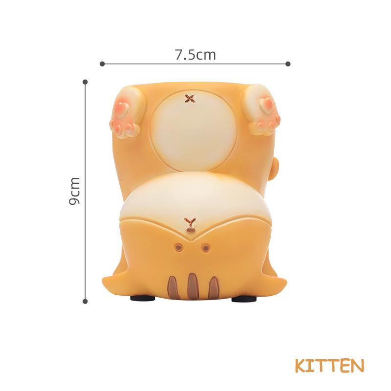 Handstand Cute Animal Flower Pot for Succulents Cactus Air Plants Planter Fairy Garden Figurines Home Table Office Decoration