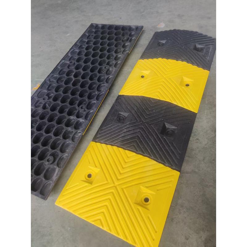 Rubber Speed Bump: Door, Road, Groove, Ramp Mat - Parking Wheel Stopper with Shock Absorption.