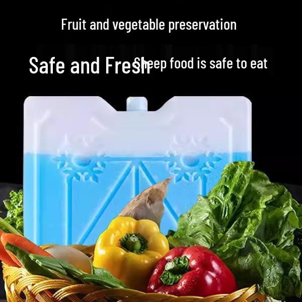 Wiederverwendbarer Eisbeutel mit Eiskristallen für verlängerte Frische – Isolierte Kühlbox