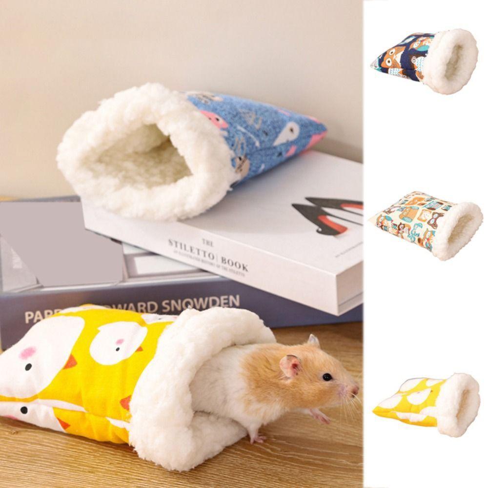 Pocket Shape Pocket Hamster Cotton Nest Cute Warm Hamster Bed Pocket Pet Carriers Bag Winter