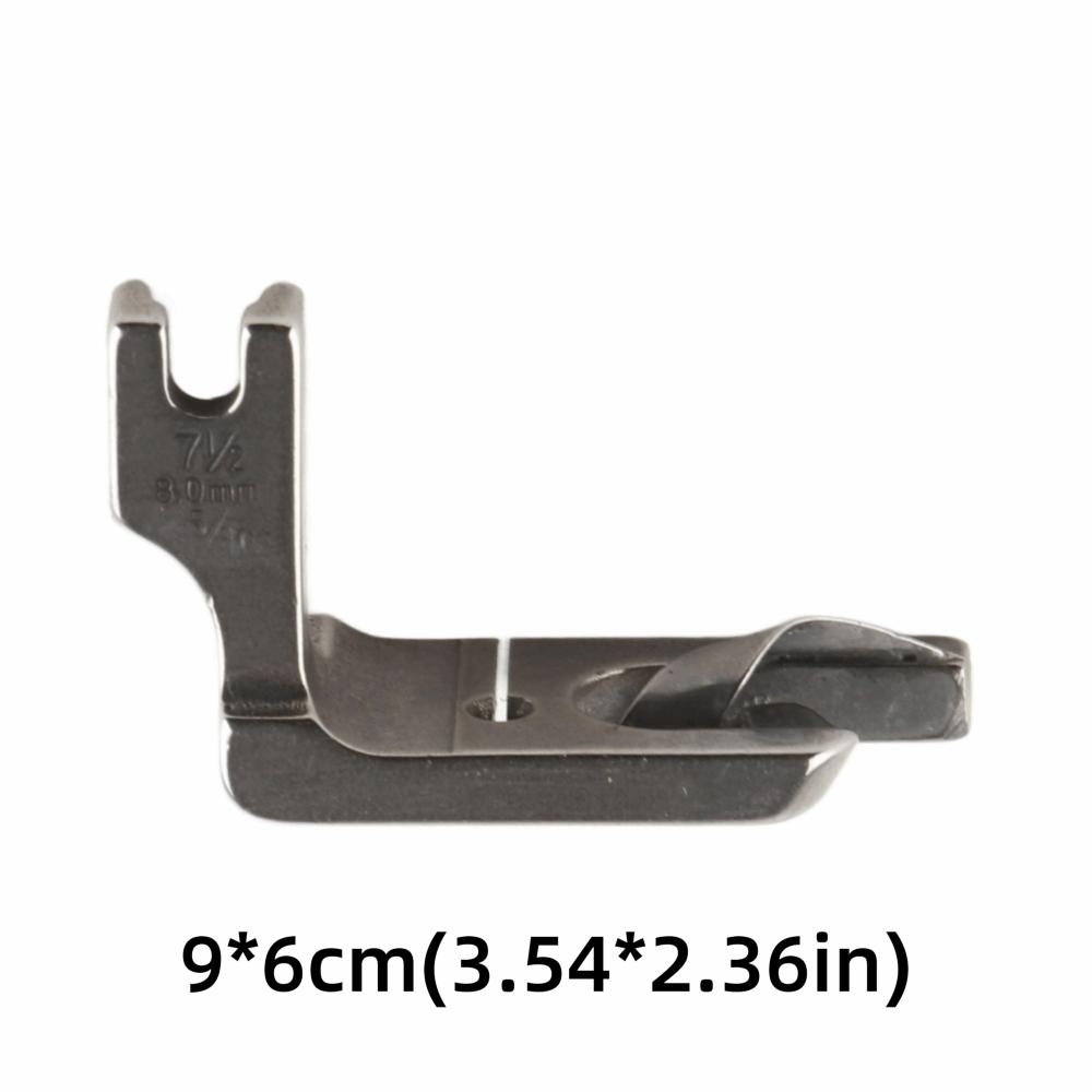 Single Needle Rolled Hem Presser Foot Easy to Install 8.0MM Industrial Sewing Machine Presser Foot Full steel Double Fold