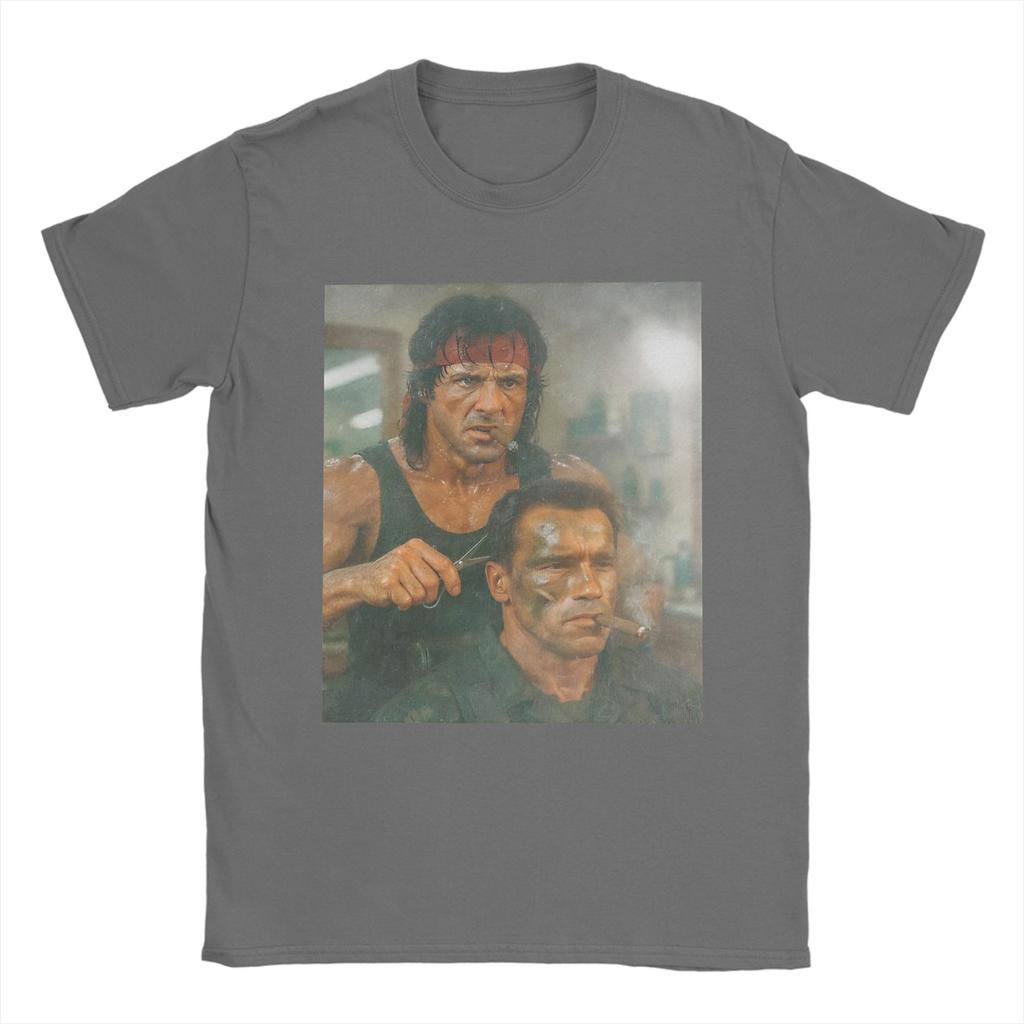 Predator BarberJohn Rambos Cotton TShirt For Adult Summer TShirts Comfortable Hippie Tee Shirt Oversized Hot Sale Clothing