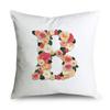 Pillow Home Decor Chair Pillowcase Wedding Decoration Cushion Cover Pink Flower Letter Sofa Car