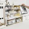 Oblique Plug-in Pen Holder Storage Rack Widening and Raising Pen Container Multi Space Storage Rack with Drawers Storage Box