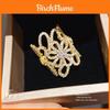 Flower Open Ring With Zirconia And 18k Gold Plating For Women Fashion Jewelry