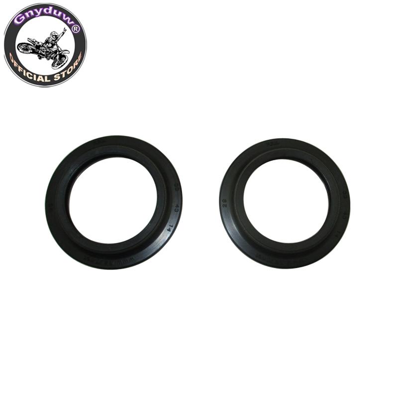 Gnyduw 33x43x10.5mm Front Fork Shock Oil Seals / 33x43x14mm Dust Seals For Pit Dirt Bikes Parts Dust Seals