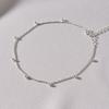 Mimi.J Jewelry 925 Silver Pookie Cut Ball Chain Anklet