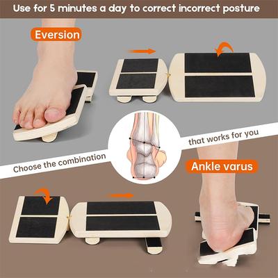 Leg Proprioception Wooden Balance Board Incline Ankle Stretcher For Ballet Single Training Anti-Slip Home Gym