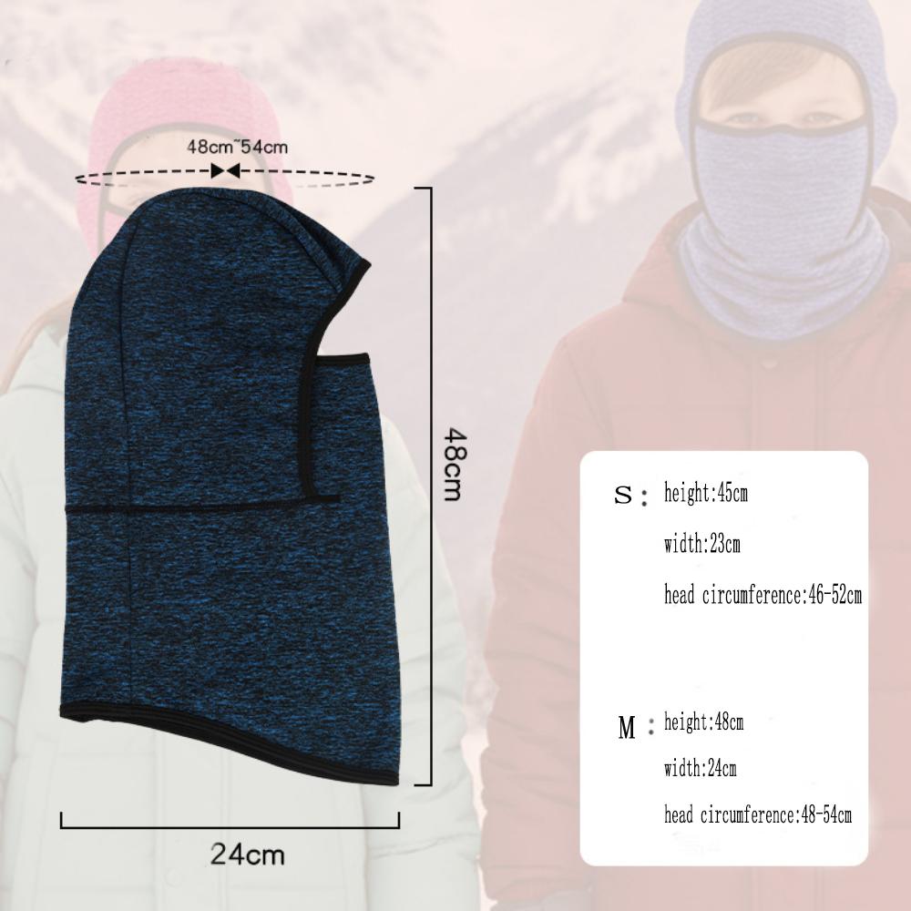 Kids Winter Balaclava Ski Mask Warm Windproof Ear Protection Thermal Breathable Face Neck Cover for Cycling Outdoor Sports