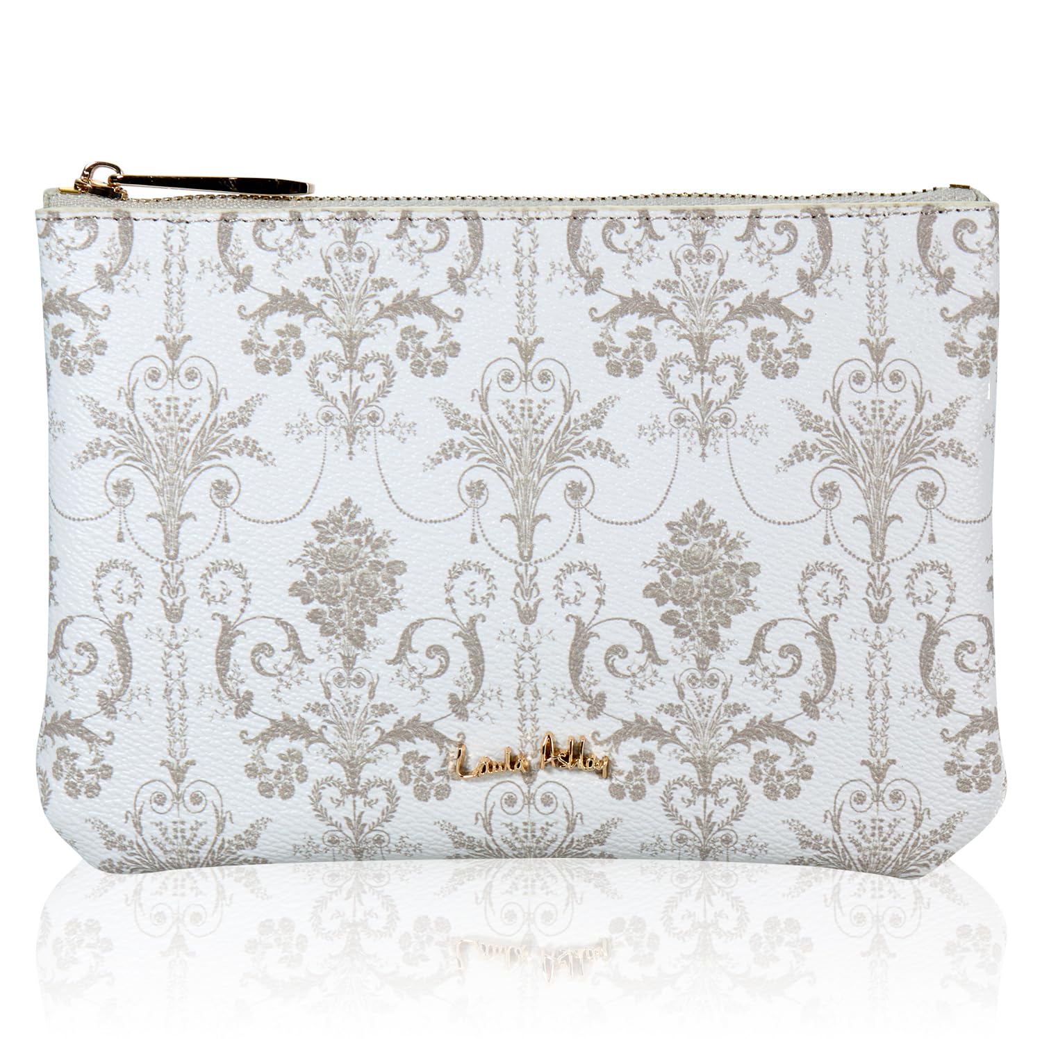 

accessory antique ivory [Laura Ashley] Pouch, case, cute, stylish, ladies Jossette, pattern, classical, elegant, ilpp-02-ivory, слонова кістка