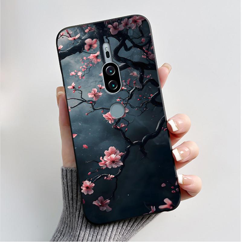 For Sony Xperia XZ2 Premium Case Fashion Butterfly Flowers Black Silicone TPU Soft Phone Cover For Sony XZ2Premium SO-04K Casing Sony Xperia XZ2 Premium