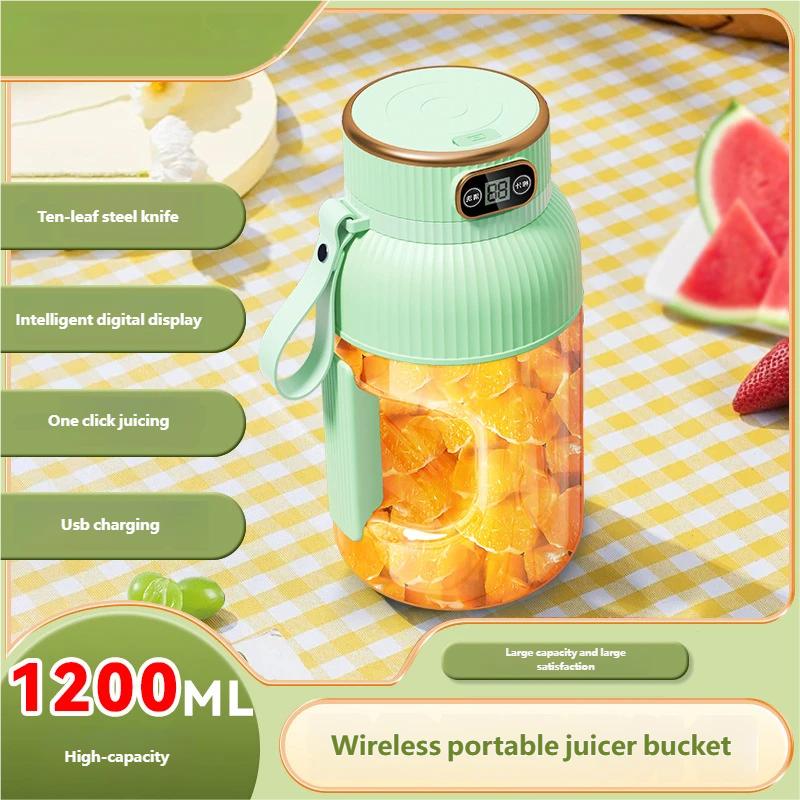 Fruit Juicer Cup Portable Electric Fruit Mixer Stirrng Cup Large Capacity Smoothie Quick Making Bottle Suitable Juice Production