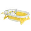 Foldable Baby Bathtub, Newborn to 3 Years, Heat-Sensitive Plug, Cushion, 81.5x50.5x23.5 cm