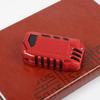 Coque en aluminium pour clé télécommande pour Jeep Wrangler JL JT 2018+ Accessoires Rouges