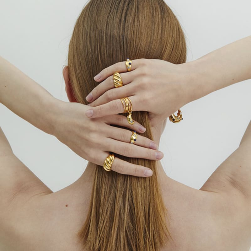 comelico atelier Croissant Bold Ring