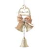 Christmas decorative plastic electroplated bell strings, hotel and shopping mall Christmas tree decoration pendants