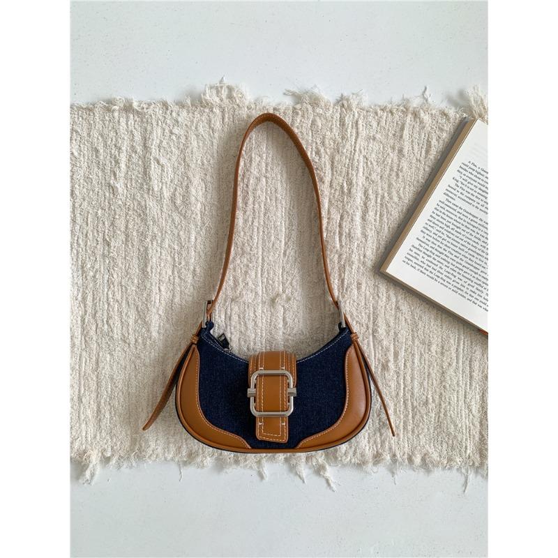 

Новая сумка через плечо, женский нишевый дизайн высокого класса, модная универсальная сумка под мышкой, женская портативная джинсовая сумка