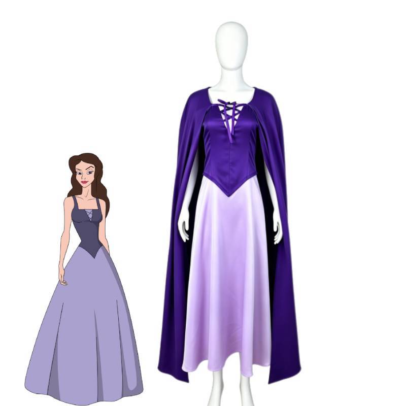 The Little Mermaid Vanessa Costume With Cape For Cosplay And Halloween Parties