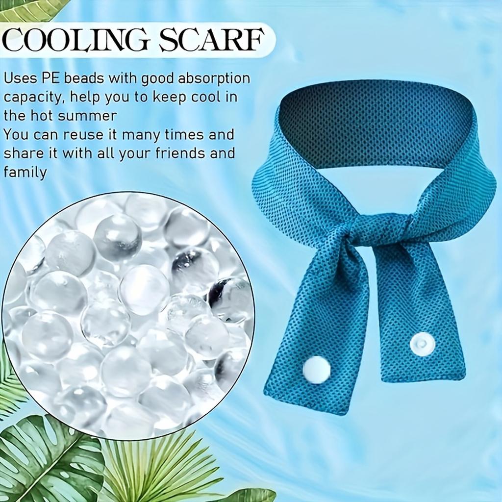 Towel with Button - Multifunctional Color Sports Towel for Neck Wrap, Wrist and Sweat Wiping