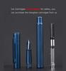 Navy Blue Kimori Fountain Fine Metal Gift Hongdian Pen, Nib, Box,