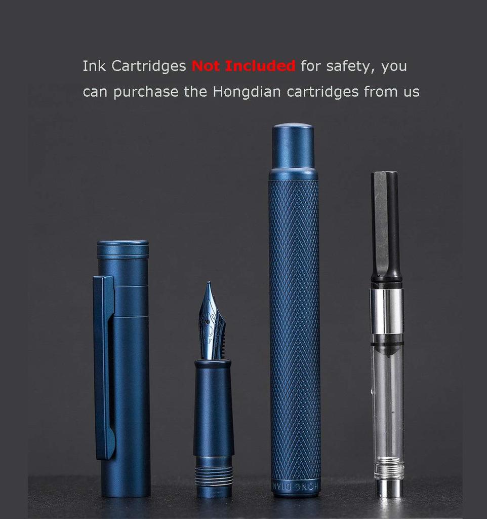 Navy Blue Kimori Fountain Fine Metal Gift Hongdian Pen, Nib, Box,