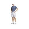 adidas Round Neck Striped Logo Printed Short Sleeve T-Shirt Men Tops Blue IN9054