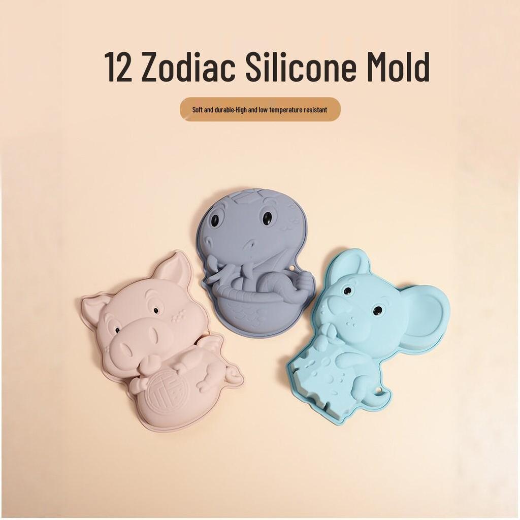 In Stock Food-Grade Silicone Cartoon Zodiac Cake Mold, Mousse Pan for Baking
