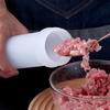 Manual Sausage Stuffer - Hand Crank Salami Maker with Metal Gears, Home Kitchen Filling Tool & Accessories (Vertical)