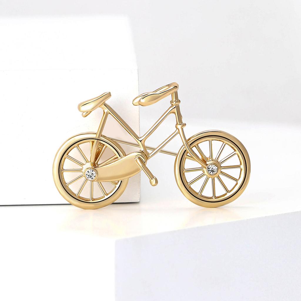 Fashion Creative Electroplated Bicycle Brooch High-End Exquisite Men'S And Women'S Suit Shirt Corsage Jewelry Pin