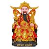 Statua Buddha in Resina Ruyi Dio della Ricchezza con Nove Draghi, 30 cm o 40 cm - Ornamenti per la Prosperità
