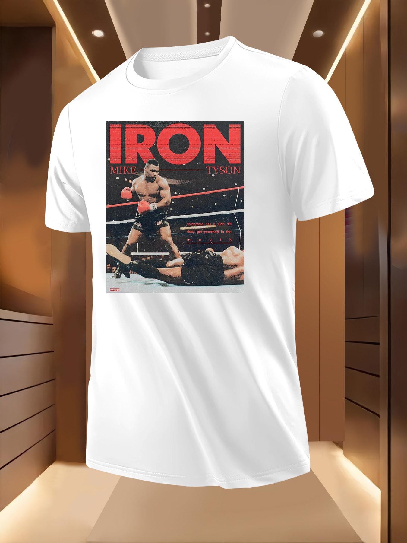 Tshirt Featuring a Tyson Boxing Poster Print XXXXL