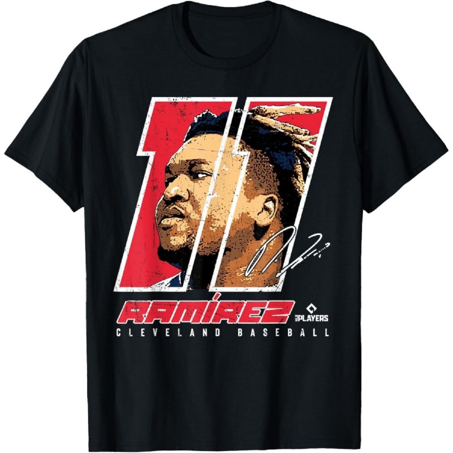 

Jose Ramirez - Silhouette Enriquito Cleveland MLBPA T-Shirt XXXXXL чорний