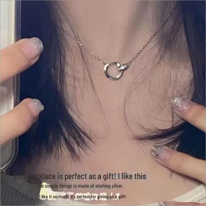 Butterfly Fairy Silver Necklace: Chic, Trendy, Elegant Clavicle Chain - Sweet & Cool High-End Accessory